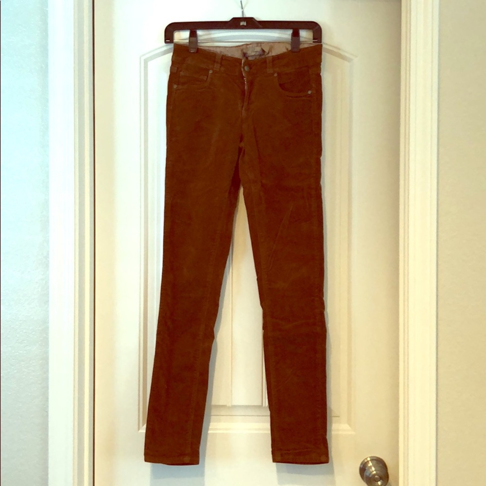 Paige brown velvet jeans
